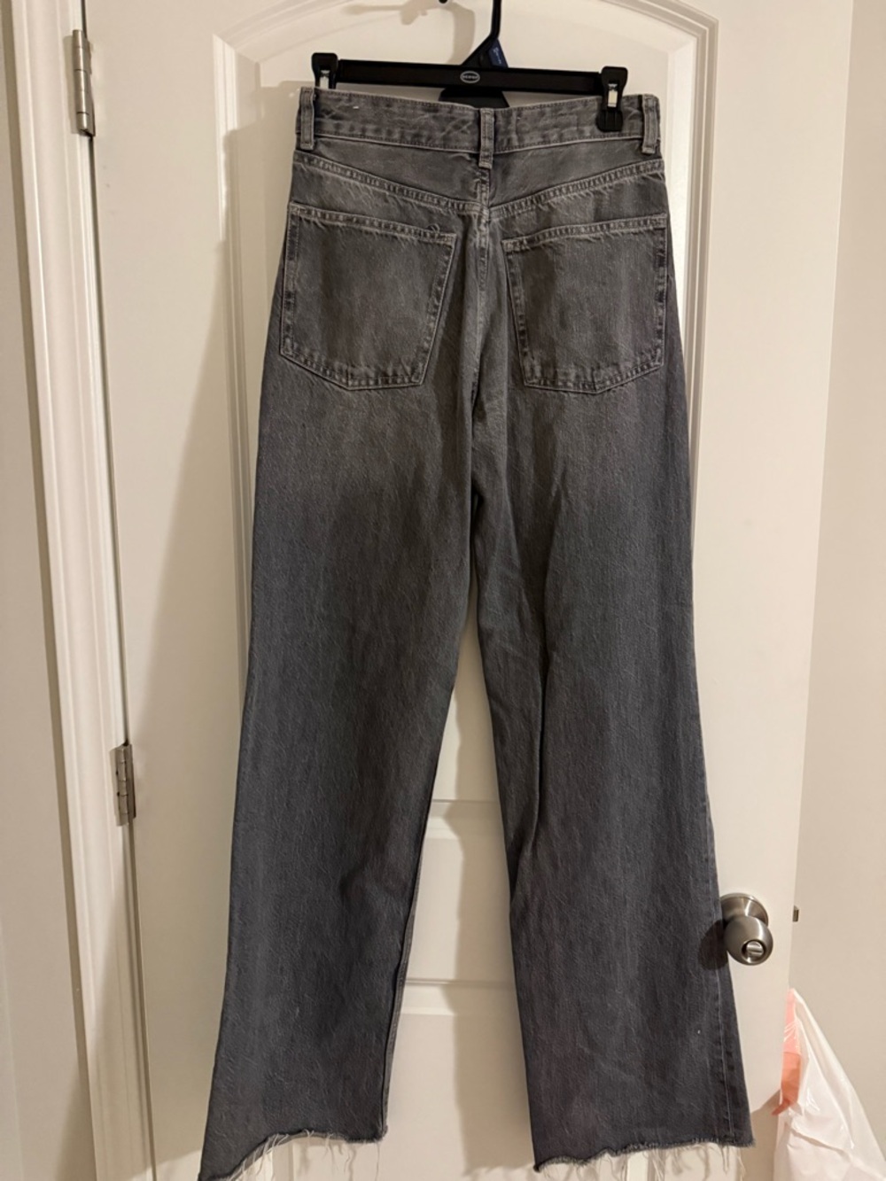 Women’s  Gray Wide Leg Jeans - Picture 3 of 4